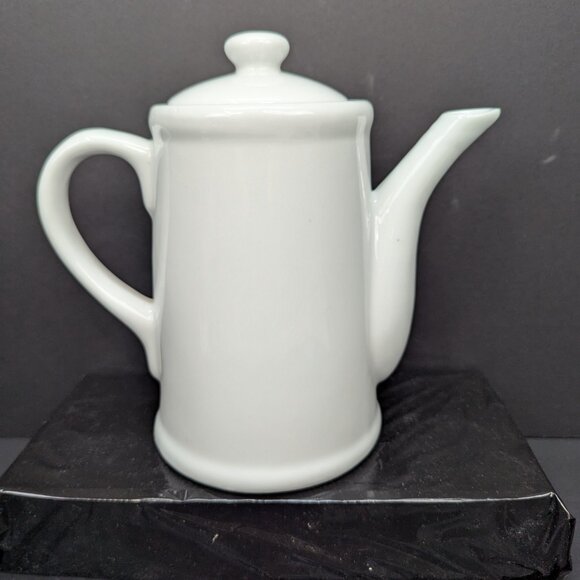 Vintage Dutchess Stoneware 6 Cup Coffee Server with Lid Floral Hibiscus Flower - Picture 5 of 10